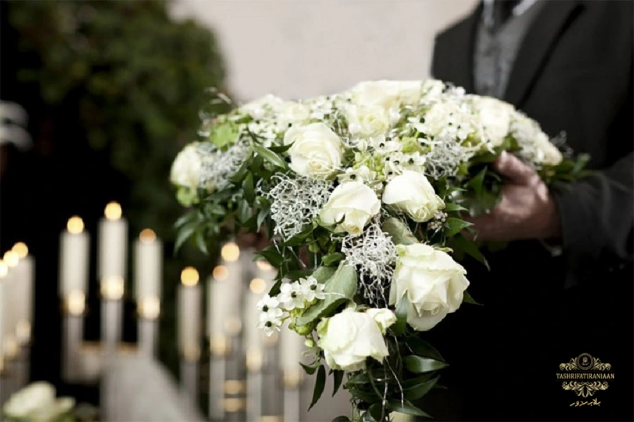 تاج گل مصنوعی برای ختم